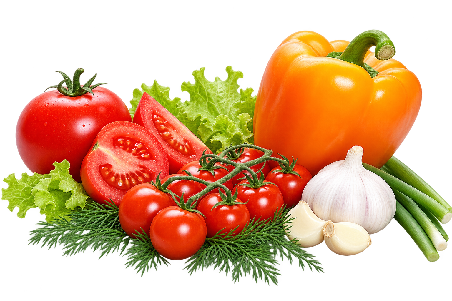 Fresh everyday cooking ingredients