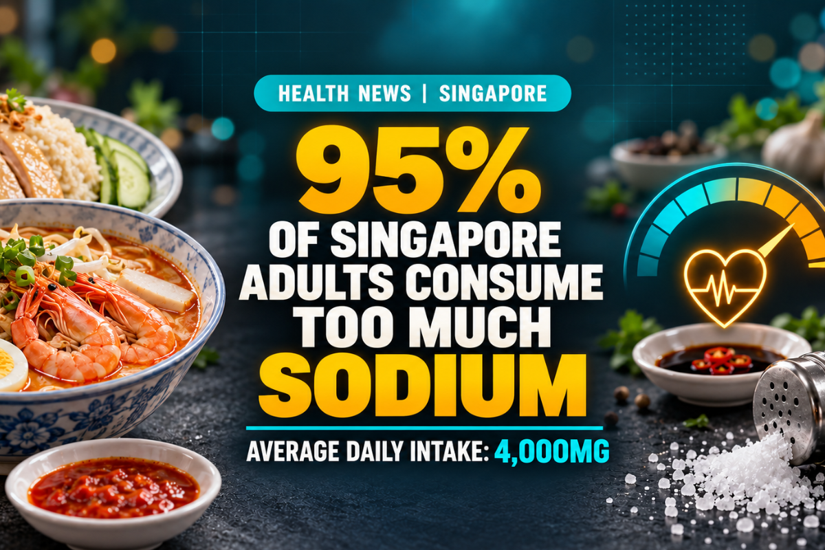 95% of Singapore adults consume too much sodium, according to the 2025 National Nutrition Survey