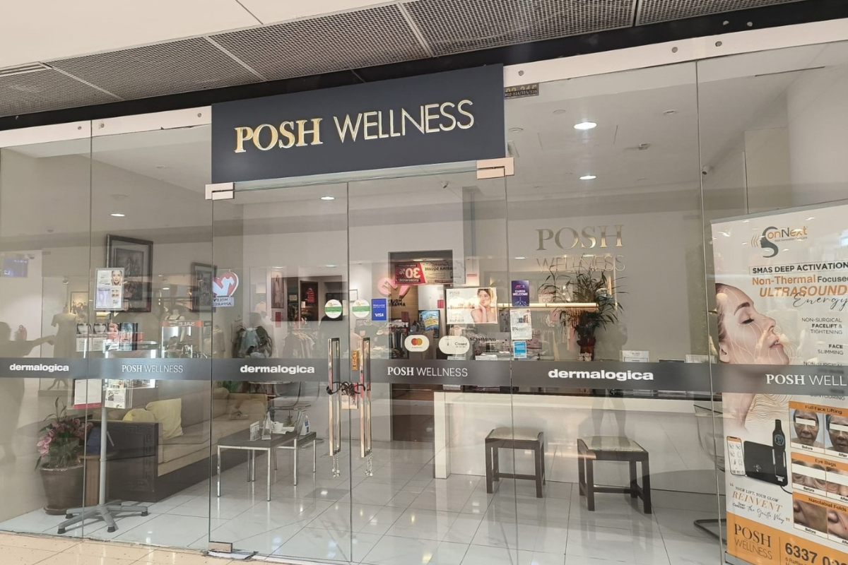 Entrance to Posh Wellness at Marina Square in Singapore